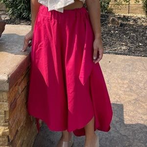 Summer pants size m pink color with details